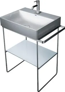 Duravit Glaseinleger in Metallkonsolen f. DuraSquare Waschtisch 235360, Weiß – Bild 5