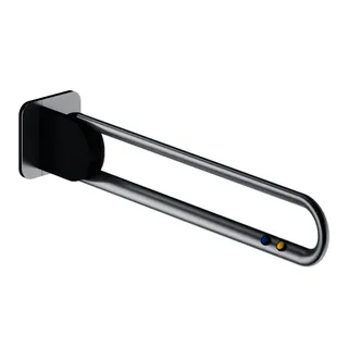 FSB Stützklappgr.850 re/Tast.LED Edelstahl fein matt