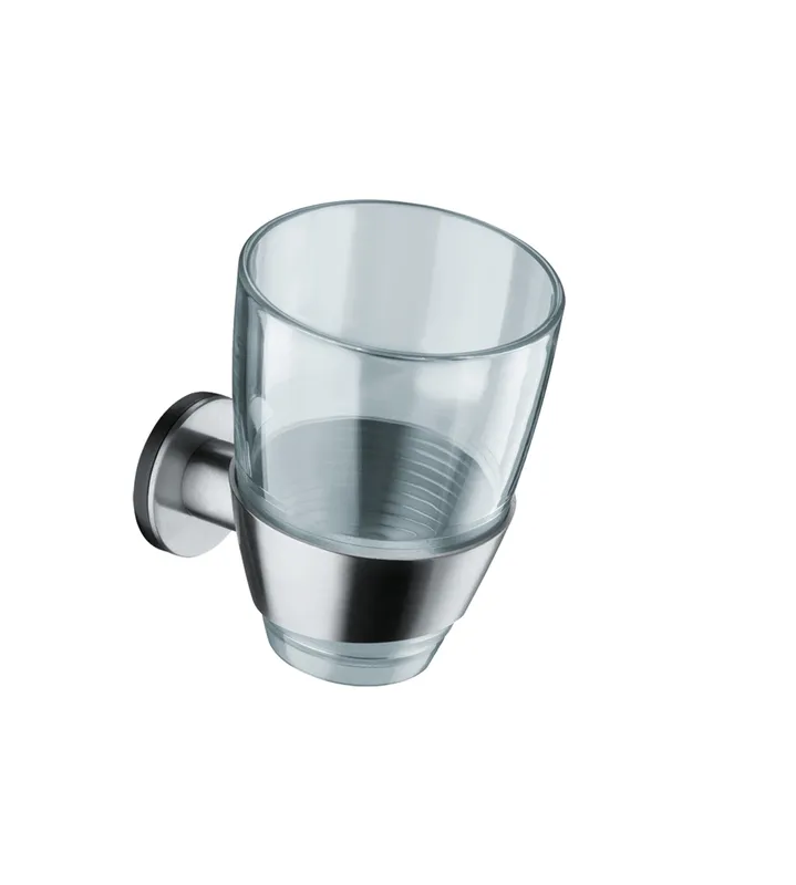 FSB Becherhalter mit KS-Becher Edelstahl fein matt
