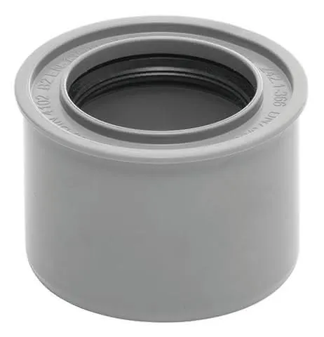 airfit Superkurz-Reduzierstück DN 75x50 aus PP, grau