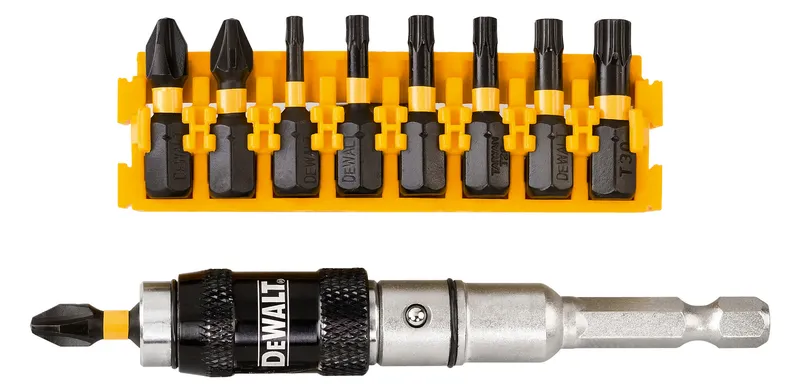 DEWALT Extreme Impact Torsion Schrauber Bit-Set mit schw. Bithalter, DT70578T-QZ