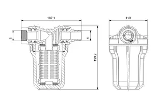 GRUNDFOS Zubehör für Hauswasseranlagen Saugfilter SCALA1 – Bild 2