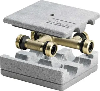 Viega Kreuzungs-T-Stück mit SC Raxofix 5349 in 25mm x 16mm x 25mm Messing
