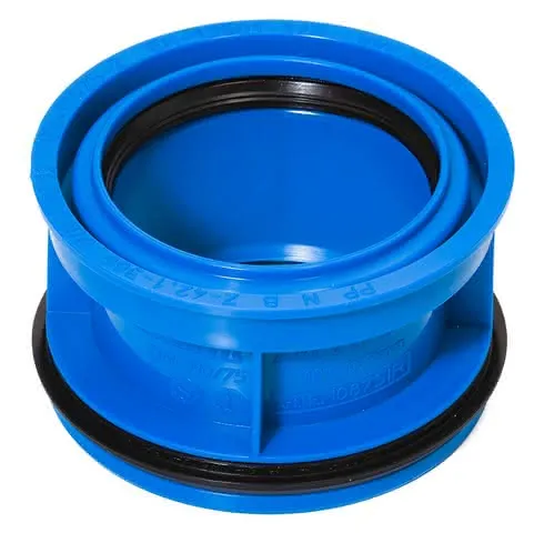 airfit PP-Abwasser-Innen-Reduzierstück DN 110/75, für dickwandige Rohre, blau