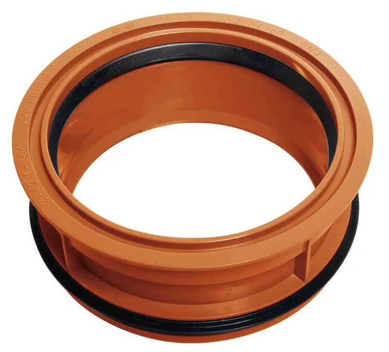 airfit PP-Abwasser-Innen-Reduzierstück DN 200/160,f. erdverlegte Rohre,rotbraun
