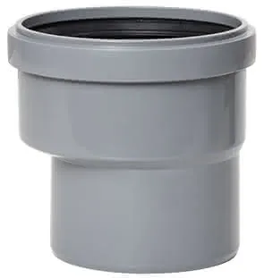 airfit Reduzieradapter Muffe DN125 Spitzende 110, exzentrisch, aus PP
