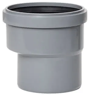 airfit Reduzieradapter Muffe DN125 Spitzende 110, exzentrisch, aus PP