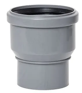 airfit Reduzieradapter Muffe DN 90 Sptizende 75, konzentrisch, aus PP