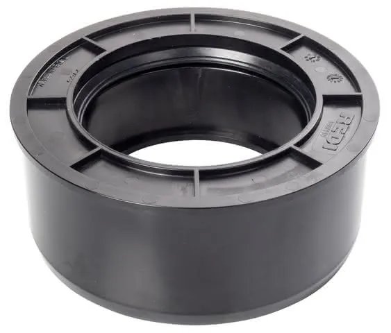 airfit Superkurz-Reduzierstück DN160x110 aus PVC, schwarz