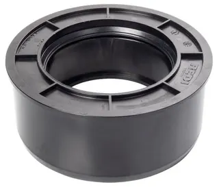 airfit Superkurz-Reduzierstück DN160x110 aus PVC, schwarz