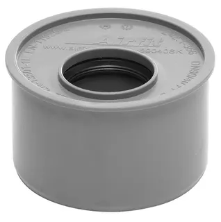 airfit Superkurz-Reduzierstück DN 90x40 aus PP, grau