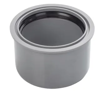 airfit Superkurz-Reduzierstück DN 90x75 aus PP, grau