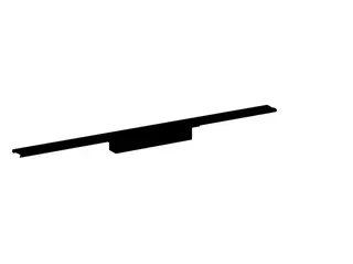 sanibel-Duschrinne S4-DR 1200mm lang mit Präzisionsgefälle aus Edelstahl schwarz