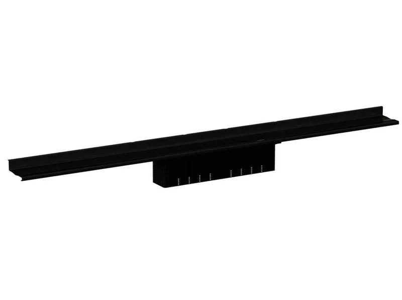 sanibel-Duschrinne S4-DRW Wandanschluss 900mm lang aus Edelstahl schwarz