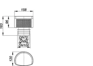 comfort-Rohrbelüfter Maxi für Anschluß DN 70/DN 90/DN 100 – Bild 3