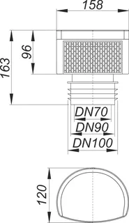 comfort-Rohrbelüfter Maxi für Anschluß DN 70/DN 90/DN 100 – Bild 4