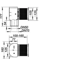 comfort-Rohrbelüfter WE zum Wandeinbau für Anschluß DN 50/DN 70 weiß – Bild 3