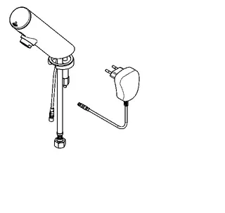Aquarotter Standventil, F3, elek., o. Mischung, 6l, Steckernetzteil 230 VAC – Bild 2