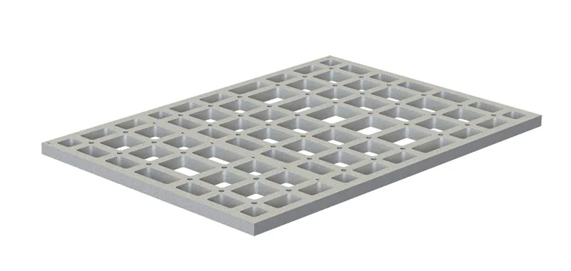 sanibel-HDPS-Unterbauelement A20 quadroU PLAN Kessel 1200x900x40mm m. Montagekl.