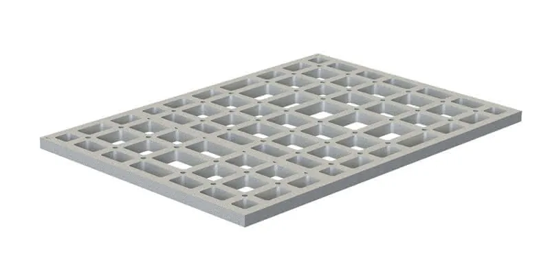 sanibel-HDPS-Unterbauelement A20 quadroU PLAN Kessel 1200x900x55mm m. Montagekl.