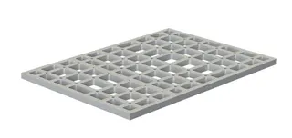sanibel-HDPS-Unterbauelement A20 quadroU PLAN Kessel 1200x900x55mm m. Montagekl.