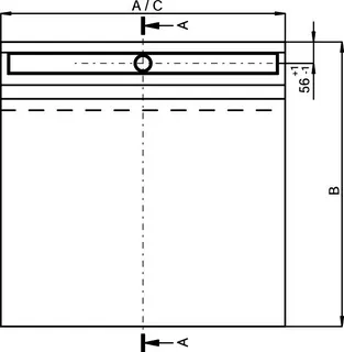 sanibel LINE-Duschelem S3-DEL m sanibel Duschrin. S3-DRW 1-seitig 1000x1000mm – Bild 2