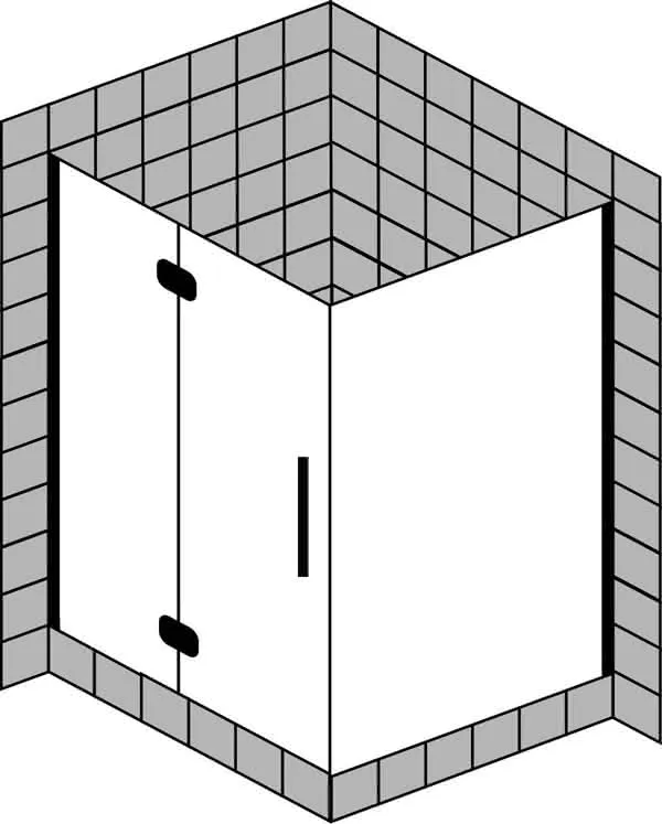 sanibel 5001-Pendeltür FE links u. TW A19 S5TR11LS 1000x1200x2000mm sw/ESG