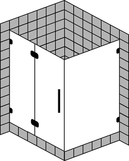 sanibel 5001-Pendeltür FE u Trennw. A19 S5RR11.10S bis 1000x1000x2200mm sw/ESG