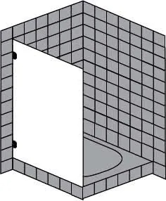 sanibel 5001-Trennwand A16 S5RR30.12 bis 1200x2200mm chrom/ESG