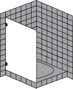 sanibel 5001-Trennwand A19 S5RR30.16S bis 1600x2200mm schwarz/ESG