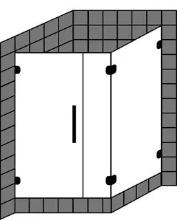 sanibel 5001-Pendeltür FE u Trennw. A19 S5RR18.10S bis 1000x1000x2200mm sw/ESG