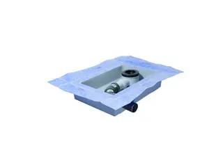 Ideal Standard Ablaufbox groß, DN50, 460x320x100mm, links