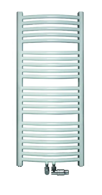 sanibel Badheizkörper S2-R A20 gebogen BH 804 mm BL 887 mm RAL 9016 weiß