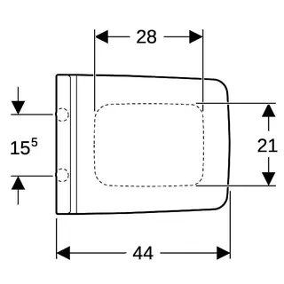Geberit Xeno2 WC-Sitz, Befestigung von oben mit Absenkautomatik, Quick Release, weiß – Bild 5
