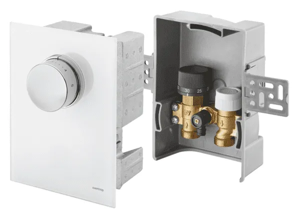 OVENTROP-Unibox T-RTL Thermostat, RTL, Echtglas weiß