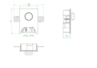 OVENTROP-Unibox T-RTL Thermostat, RTL, Echtglas schwarz – Bild 2
