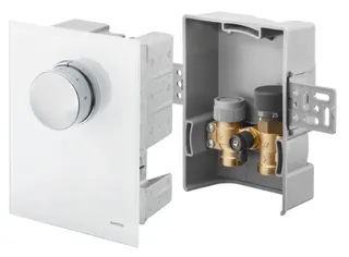 OVENTROP-Unibox TQ-RTL Thermostat, RTL, Q-Tech, Echtglas weiß