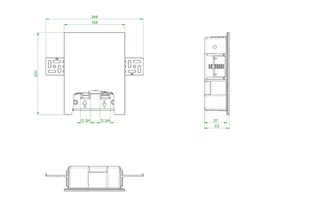 OVENTROP-Unibox TQ-RTL R-Tronic Therm.,RTL,Q-Tech,R-Tronic,Echtglas weiß – Bild 3
