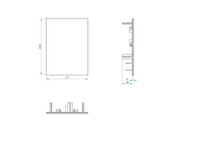 OVENTROP-Abdeckung für Unibox vario geschlossen, Echtglas weiß – Bild 4