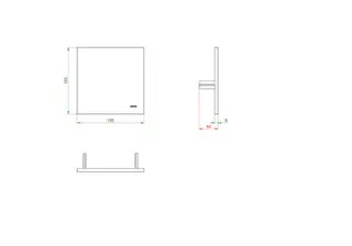 OVENTROP-Abdeckung für Unibox E RTL geschlossen, weiß – Bild 2