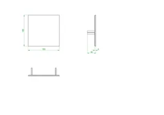 OVENTROP-Abdeckung für Unibox E RTL geschlossen, Echtglas weiß – Bild 2
