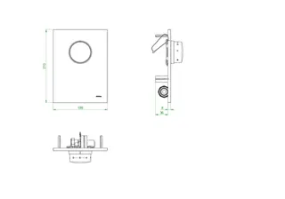 OVENTROP-Abdeckung mit Thermostat weiß, für Unibox T-RTL – Bild 2