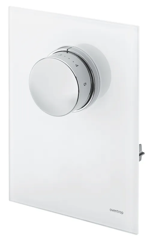 OVENTROP-Abdeckung mit Thermostat Echtglas weiß, für Unibox T-RTL