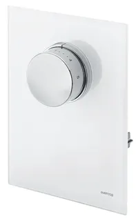OVENTROP-Abdeckung mit Thermostat Echtglas weiß, für Unibox T-RTL