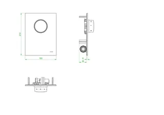 OVENTROP-Abdeckung mit Thermostat Echtglas schwarz, für Unibox T-RTL – Bild 2