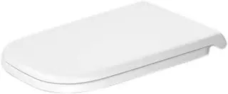 DU WC-Sitz D-Code ohne SoftClose Scharniere edelstahl, lang, weiß