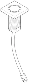 Dornbracht Bedienelement für Ablaufgarnitur ET 04100100200 62 x 249 x 55 mm Chrom