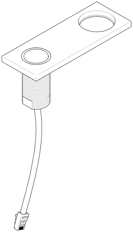 Dornbracht Bedienelement für Ablaufgarnitur ET 04100100300 60 x 248 x 171 mm ruthenium