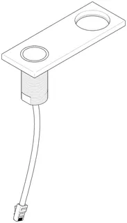 Dornbracht Bedienelement für Ablaufgarnitur ET 04100100300 60 x 248 x 171 mm ruthenium