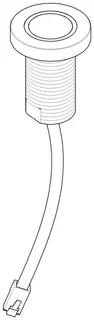 Dornbracht Bedienelement ET 04100100400 D 75 x 242 mm Platin gebürstet